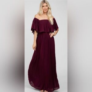 STUNNING Pleated Maxi Dress